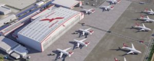 Air Arabia Aircraft Maintenance Hangar – structural steel fireproofing by Ibtikar
