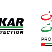 Ibtikar Fire Proofing logo alongside the Proud of the UAE campaign graphic