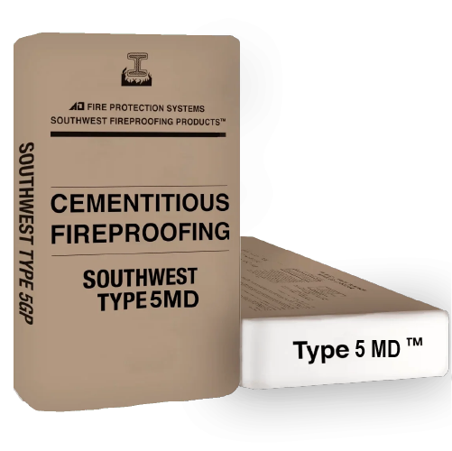 Southwest Type 5MD Cementitious Fireproofing Southwest Type 5MD cementitious fireproofing product packaging
